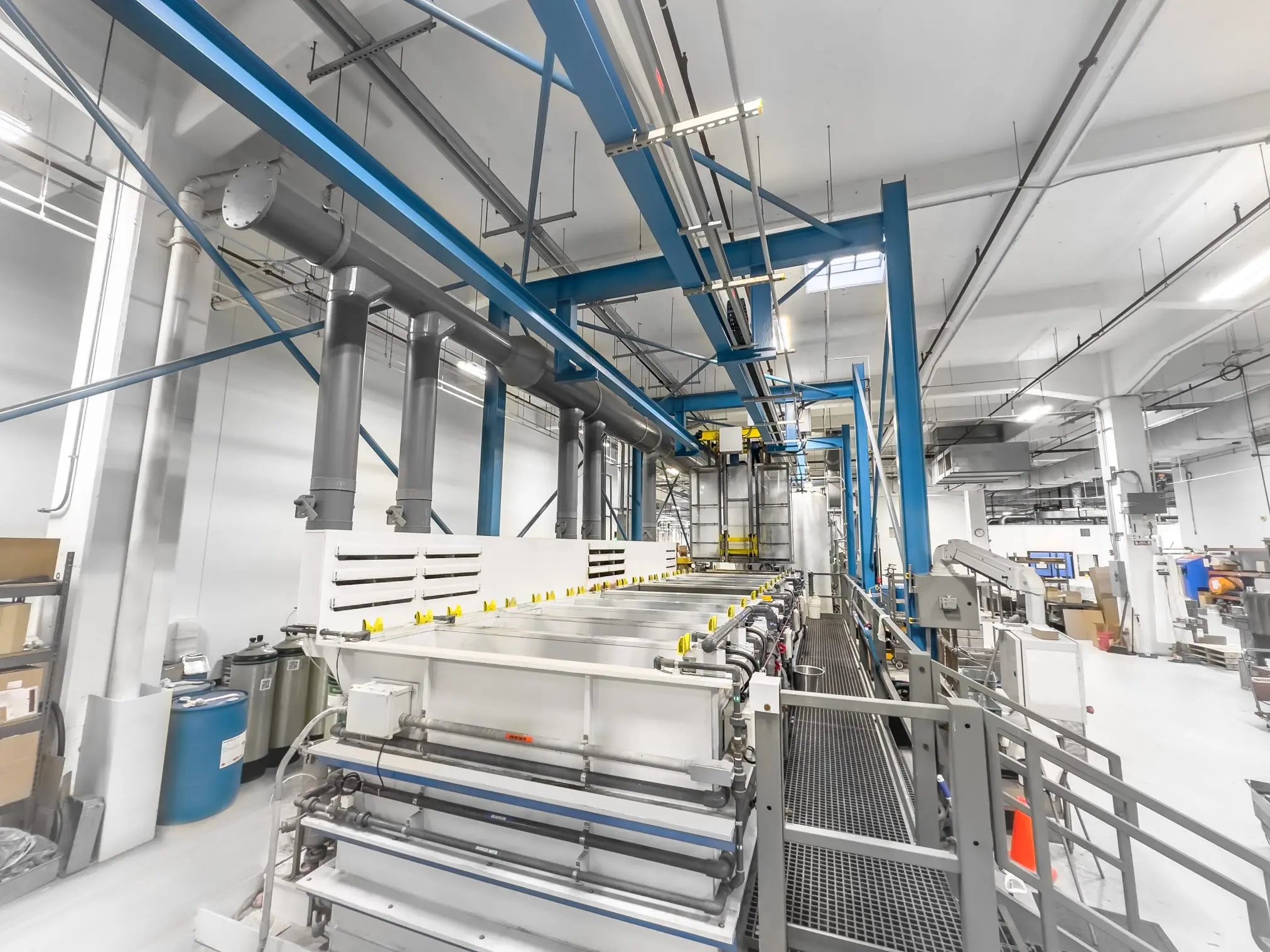Automated surgical instrument passivation and finishing line