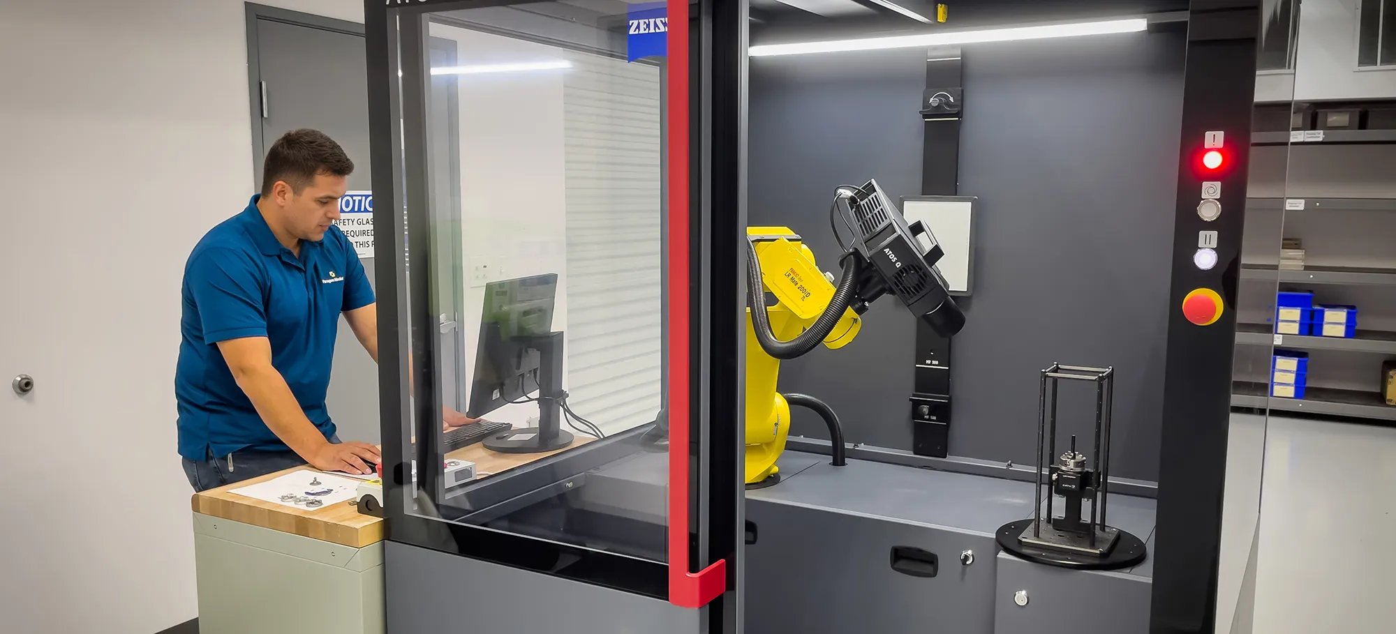Engineers collaborating in the Innovation and Rapid Prototyping Center